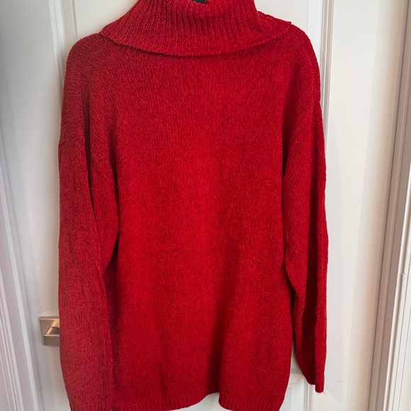 Christina Vibrant Red Cowl Neck Sweater - Picture 6 of 7